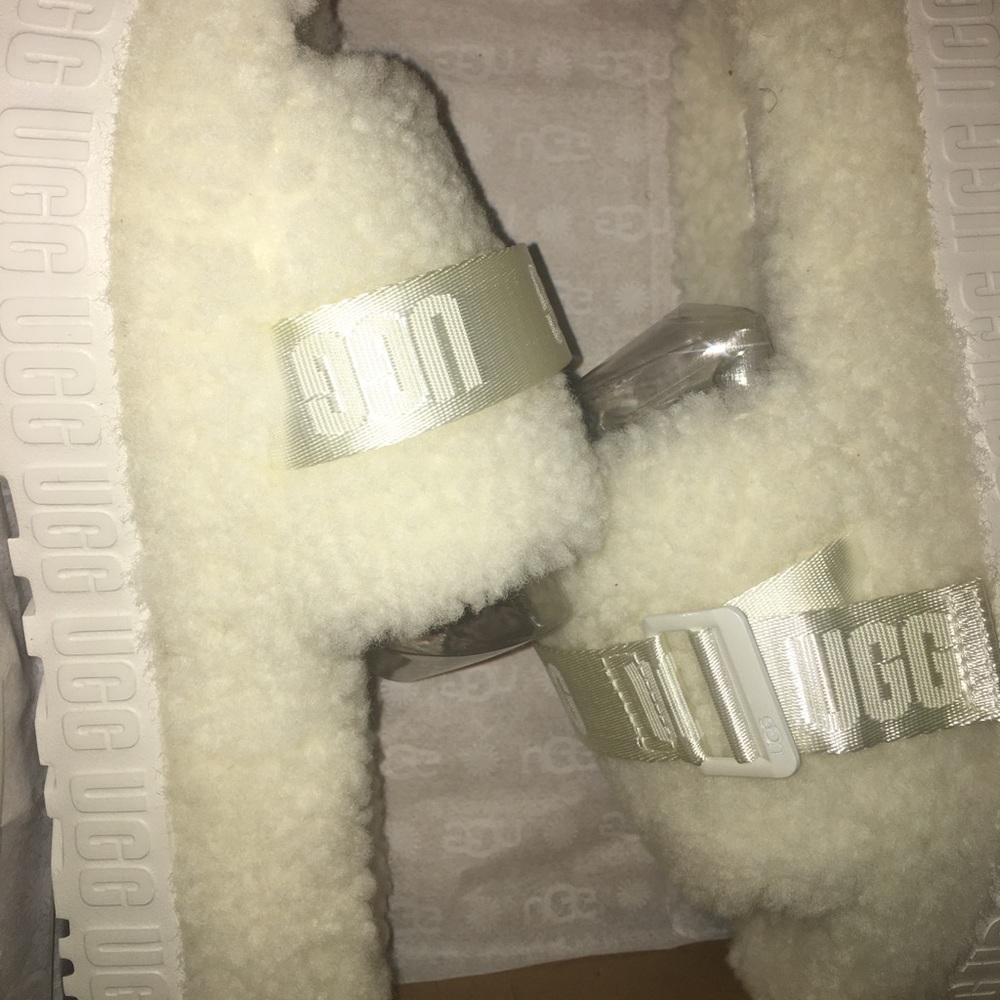 ALL WHITE UGG Slippers
